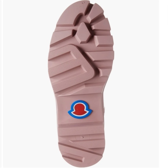 NIB $550 Moncler Loftgrip Block Heel Rain Boot 11US / 41EU, PINK! - Picture 6 of 15